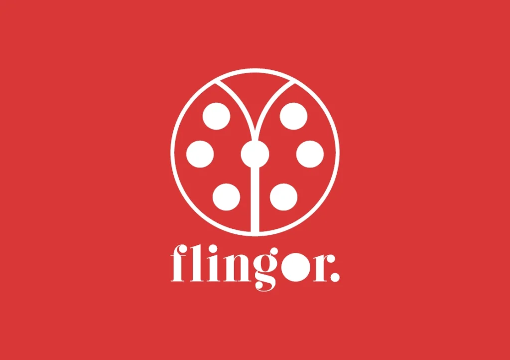 Logotipo de Flingor. Identidad de marca.